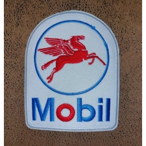 Patch ecusson mobil pegaz mobiloil themocollant motor oil 